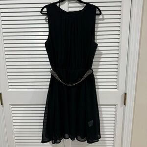 Maison Jules black drapey dress